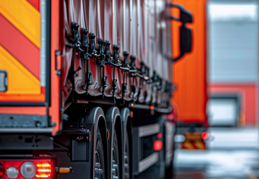 camion ropeto transportes rojo